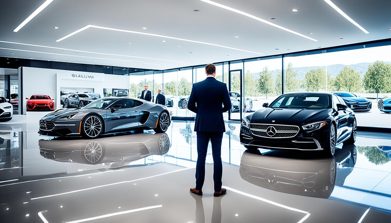 High-end car dealerships